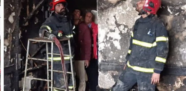 آتش‌سوزی در اتاق اصناف گرگان؛ شهروندان محبوس خارج شدند
