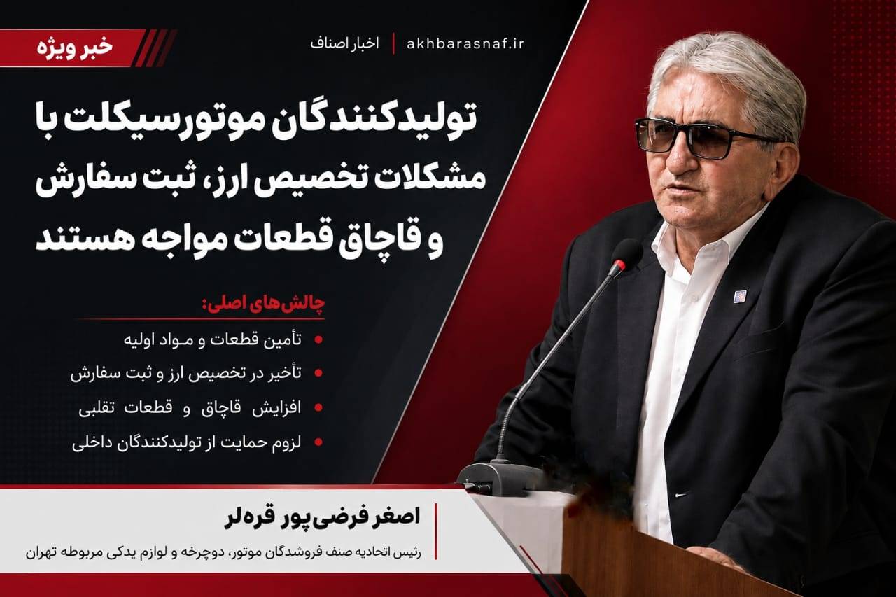اصغر فرضی‌پور قره‌لر، رئیس اتحادیه صنف فروشندگان موتور، دوچرخه و لوازم یدکی مربوطه تهران: